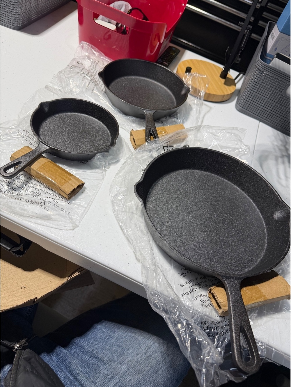 Pacilack Cast Iron Skillet Set 3 Piece